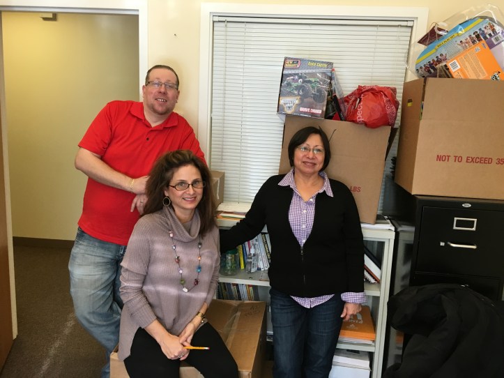 (l to r) Robert Augustin, Katharine Bensinger and Maria Andrino